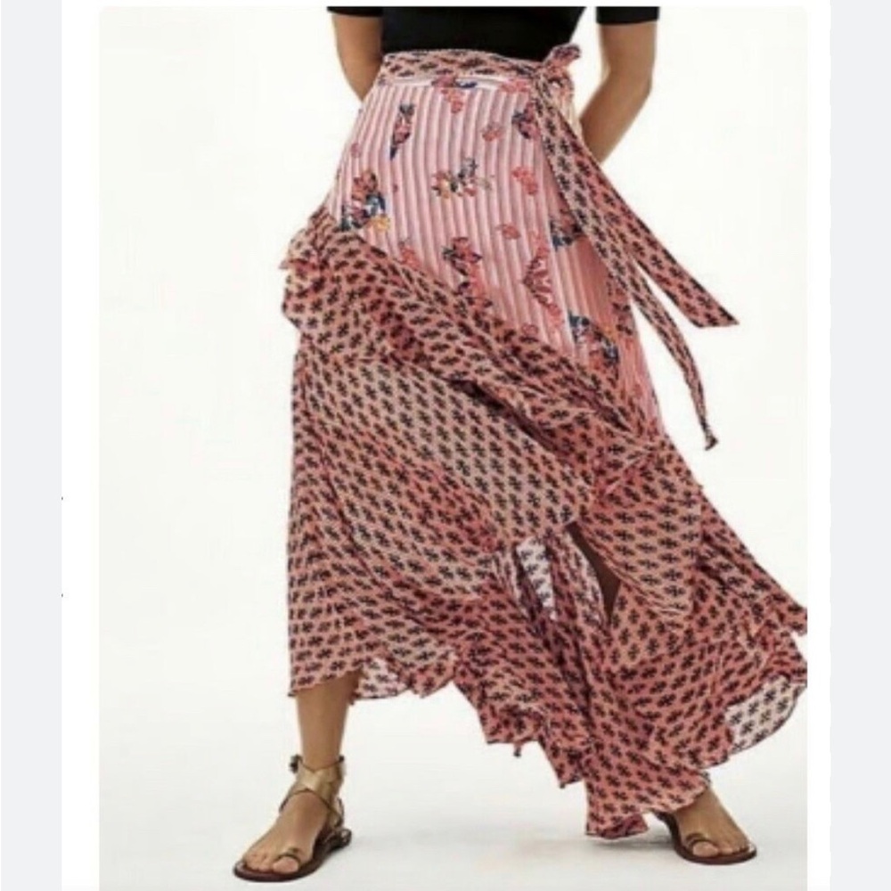 Bhanuni by Jyoti (via Anthropology) maxi  ruffled skirt